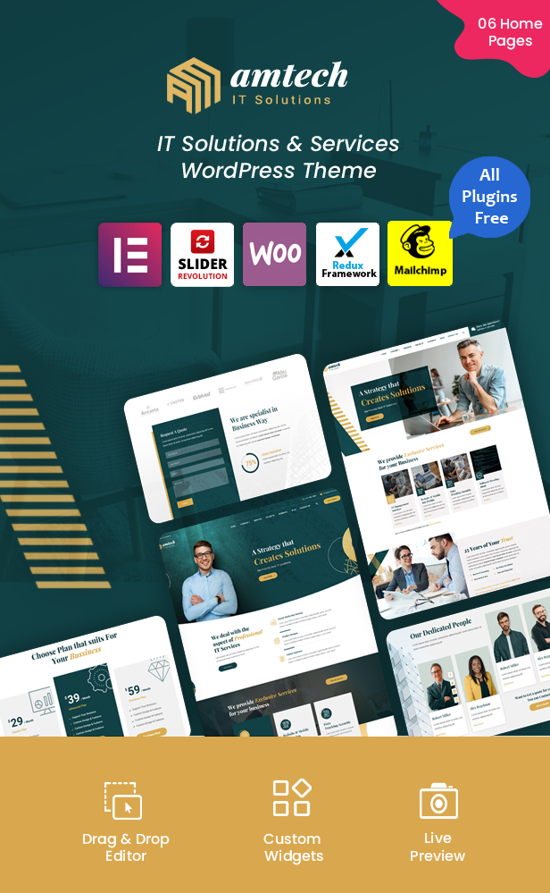 Amtech - IT Solutions & Services WordPress Theme - 4