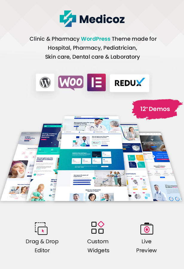 Medicoz - Clinic & Pharmacy WordPress Theme - 1