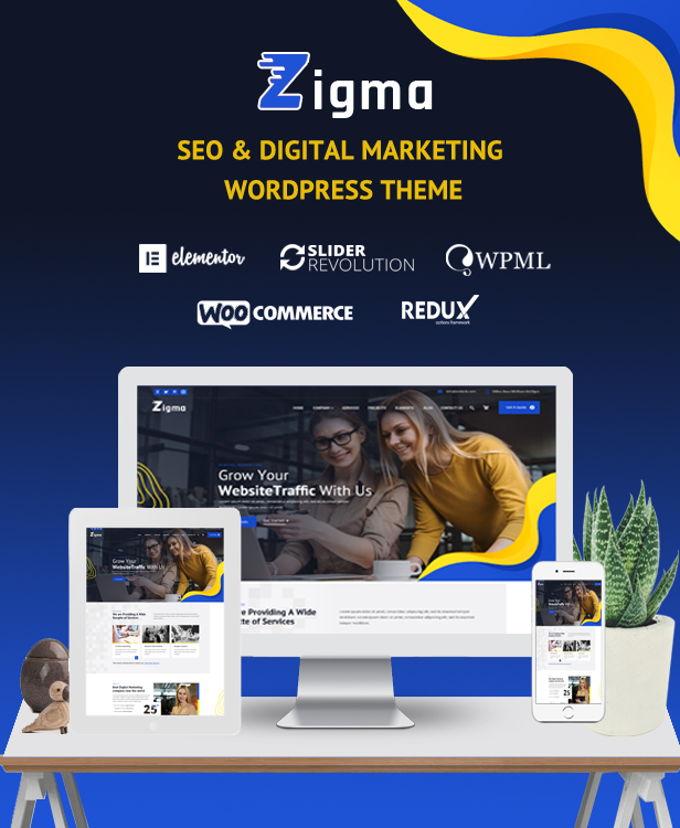 Zigma – SEO & Digital Marketing WordPress Theme - 1